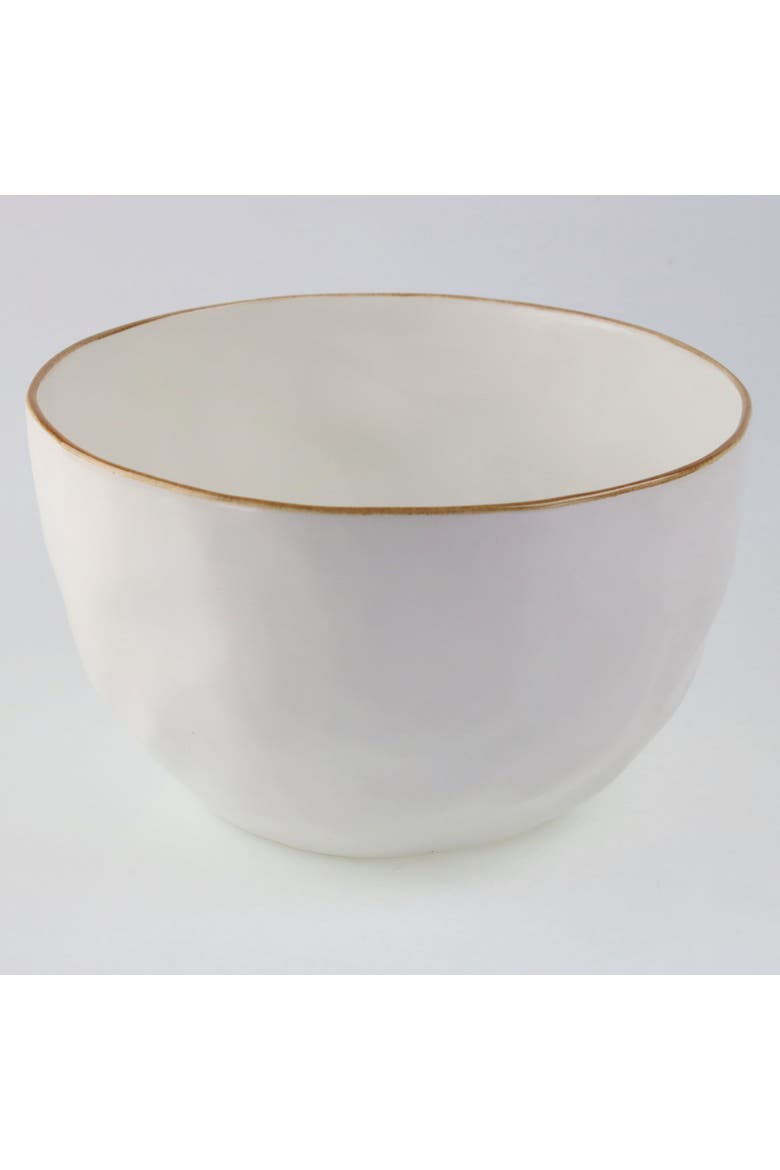 Yara Stoneware Bowl, Alternate, color, White - Large
