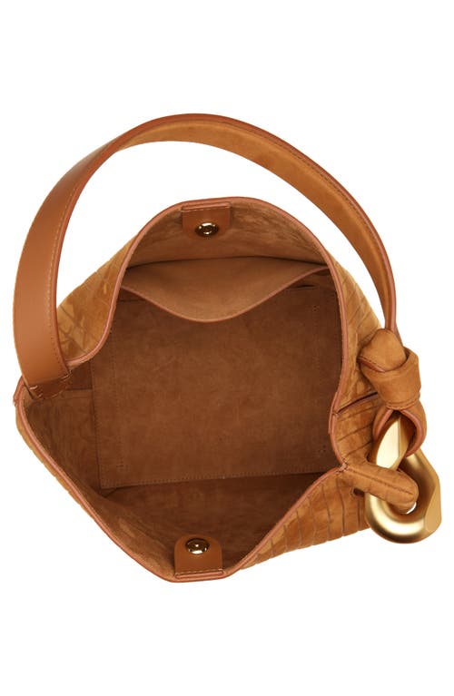 Jw Anderson Corner Stripe Deerskin Tote