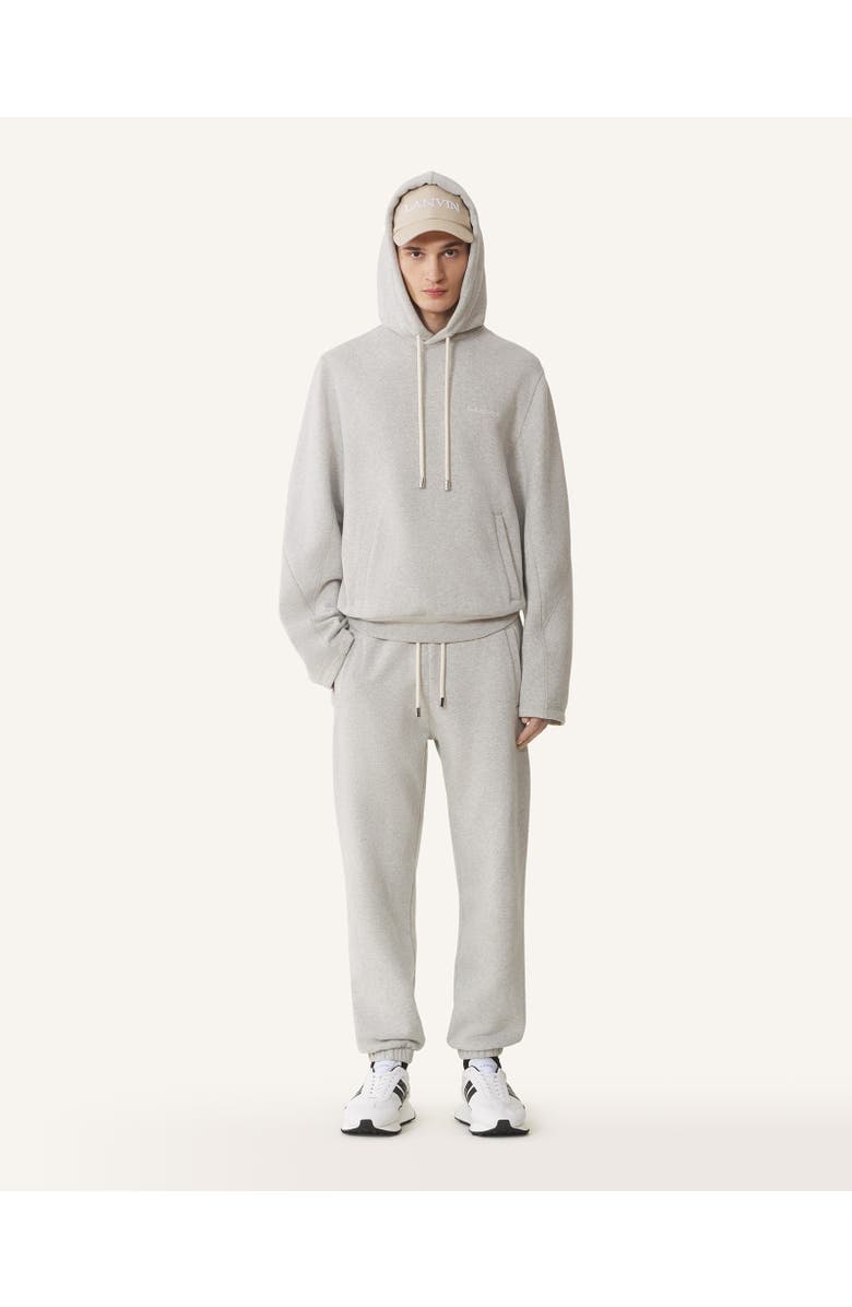 Lanvin COTTON FLEECE AND CASHMERE JOGGING PANTS, Alternate, color, 