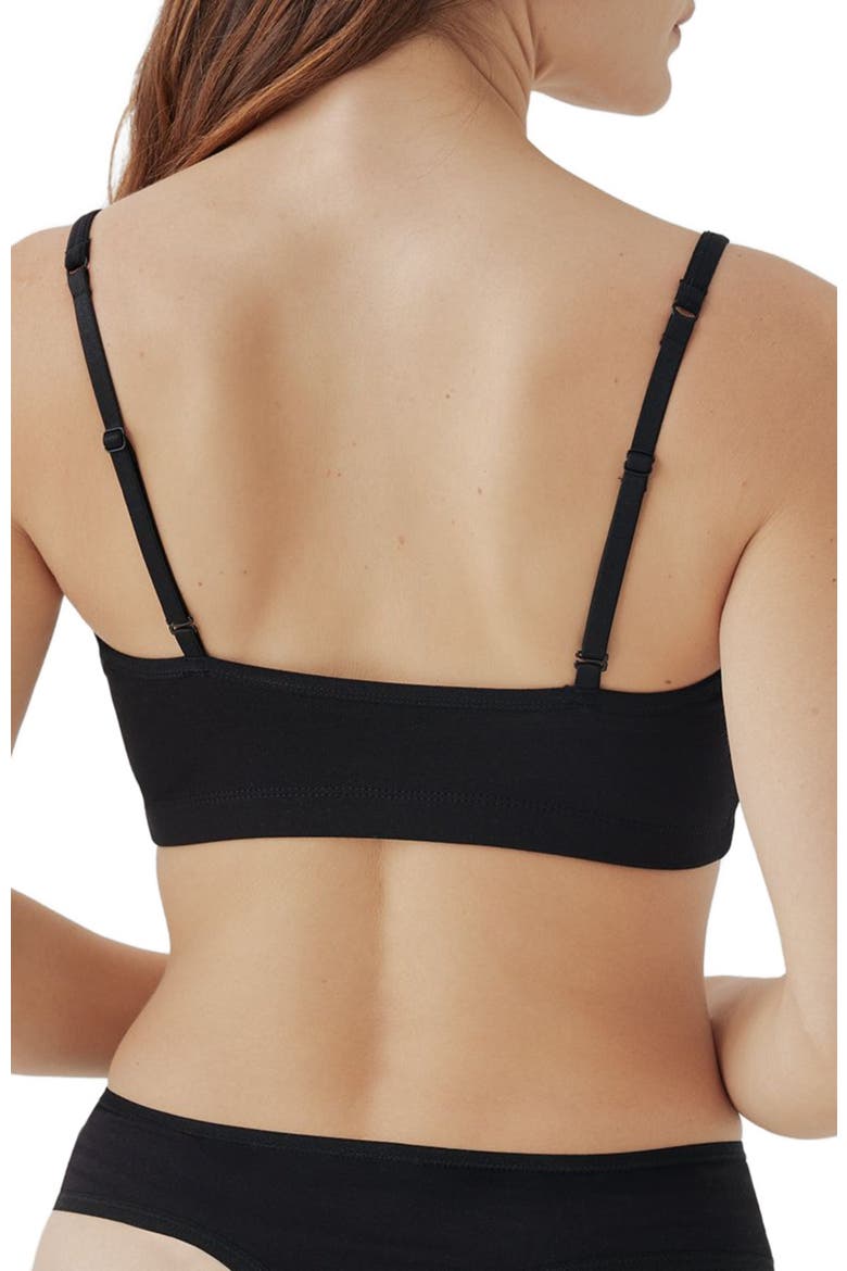 Everyday Strappy Scoop Bralette, Alternate, color, Black
