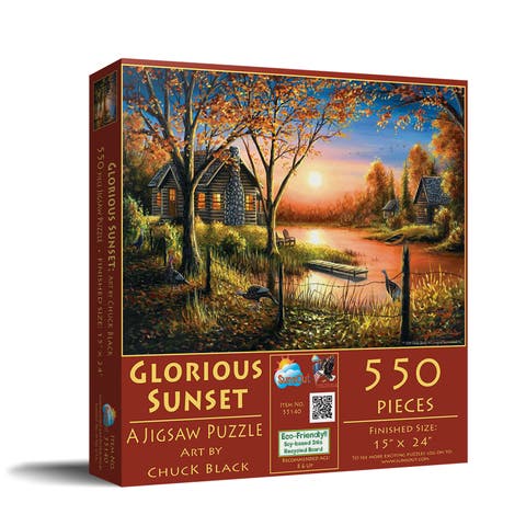 Glorious Sunset 550 piece Jigsaw Puzzle for Adults