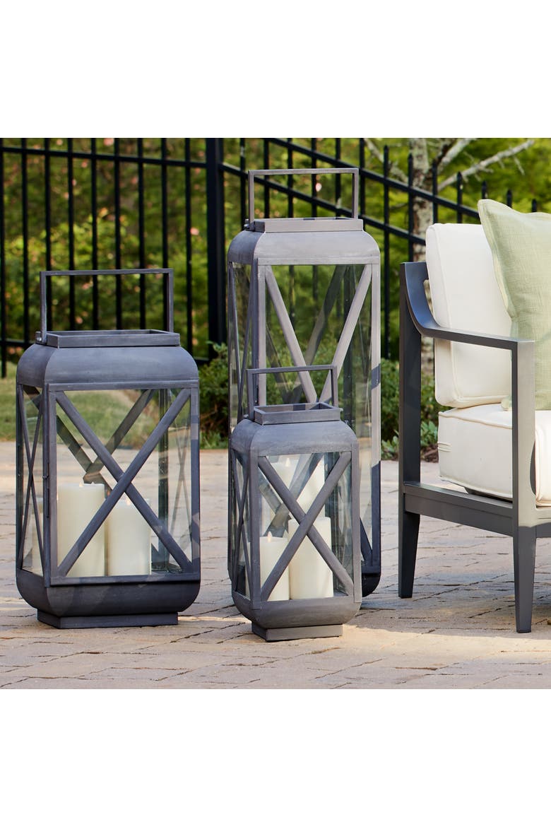 Terrazza Outdoor Lantern, Alternate, color, Gray