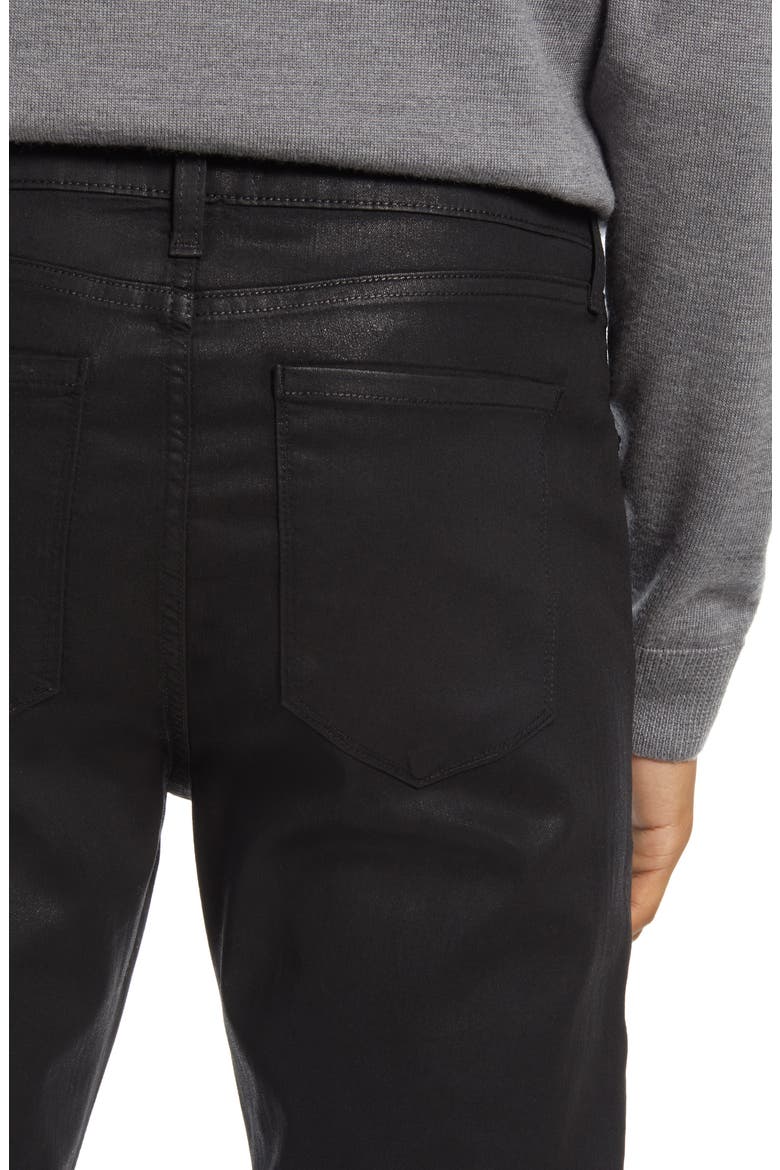 Greyson Skinny Fit Jeans, Alternate, color, COATED NOIR