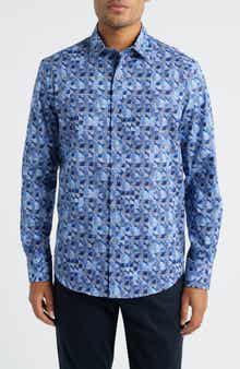 Bugatchi Julian Shaped Fit Button-Up Shirt