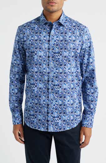 Bugatchi Julian Shaped Fit Button-Up Shirt