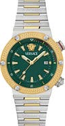 Versace Greca Diver Bracelet Watch, 43mm