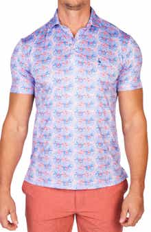 TailorByrd Nautical Bloom Performance Golf Polo