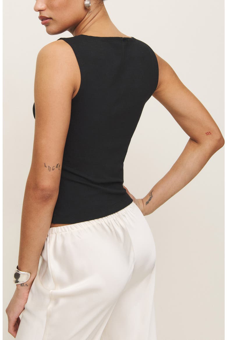 Julie Knit Tank, Alternate, color, BLACK