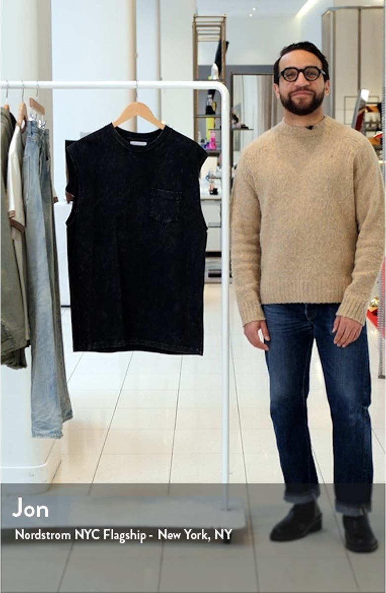 Rodeo Mineral Wash Sleeveless Pocket T-Shirt, sales video thumbnail