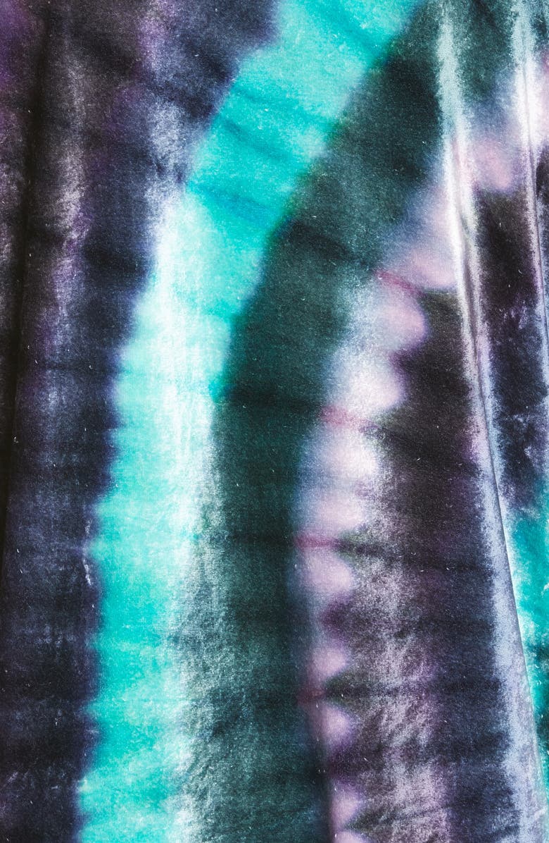 Acne Studios Edden Tie Dye Oversize Velour Sweatshirt, Alternate, color, 