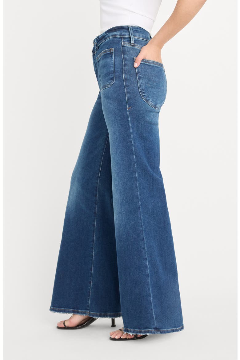 Soft-Tech Good Waist Palazzo Jeans, Alternate, color, INDIGO511