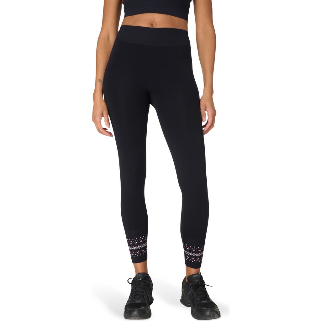 Sweaty Betty Fairisle Novelty Print Base Leggings In Black