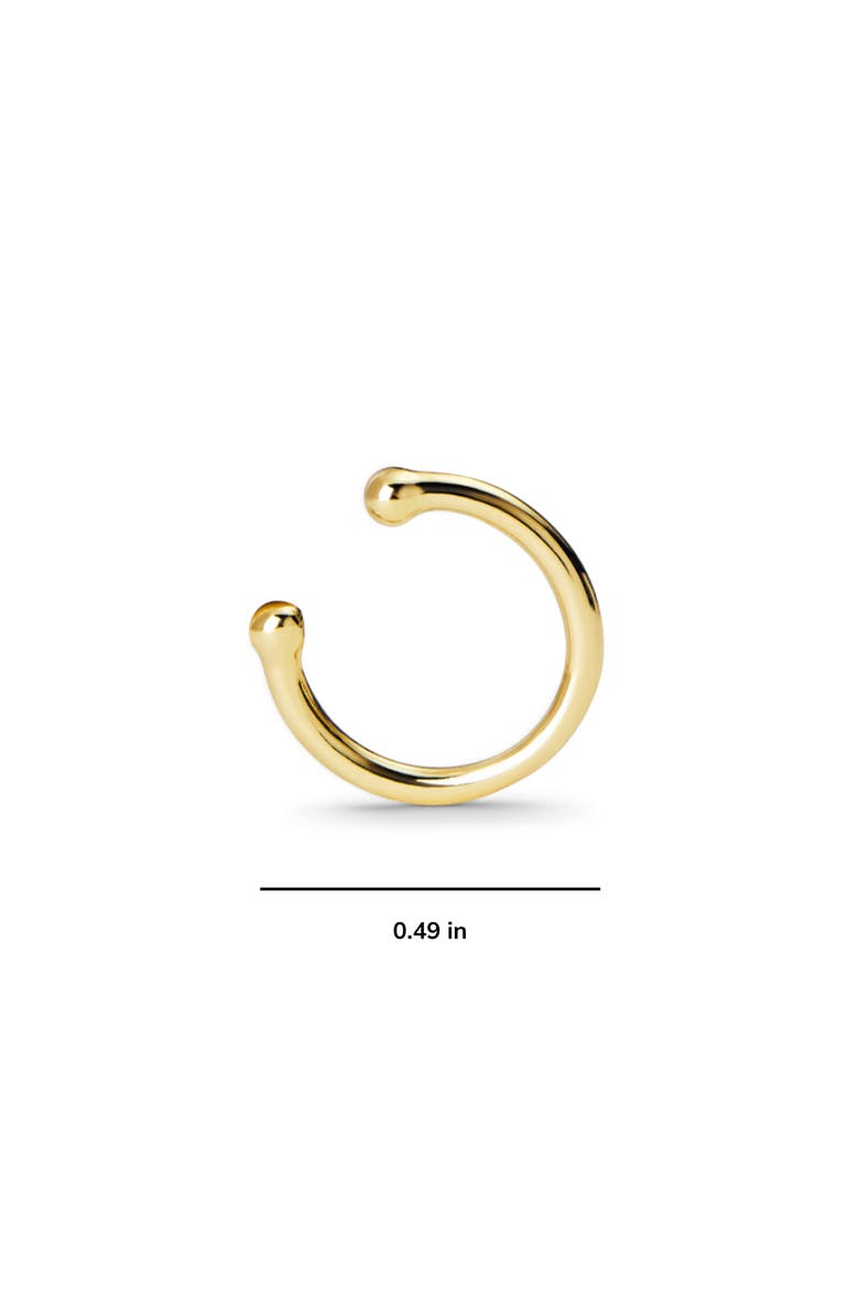 Sterling Silver - Simple Ear Cuff, Alternate, color, Gold