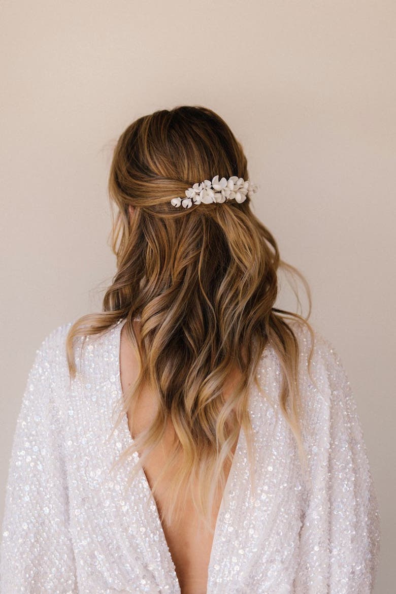 Jessa Bridal Comb, Alternate, color, Silver