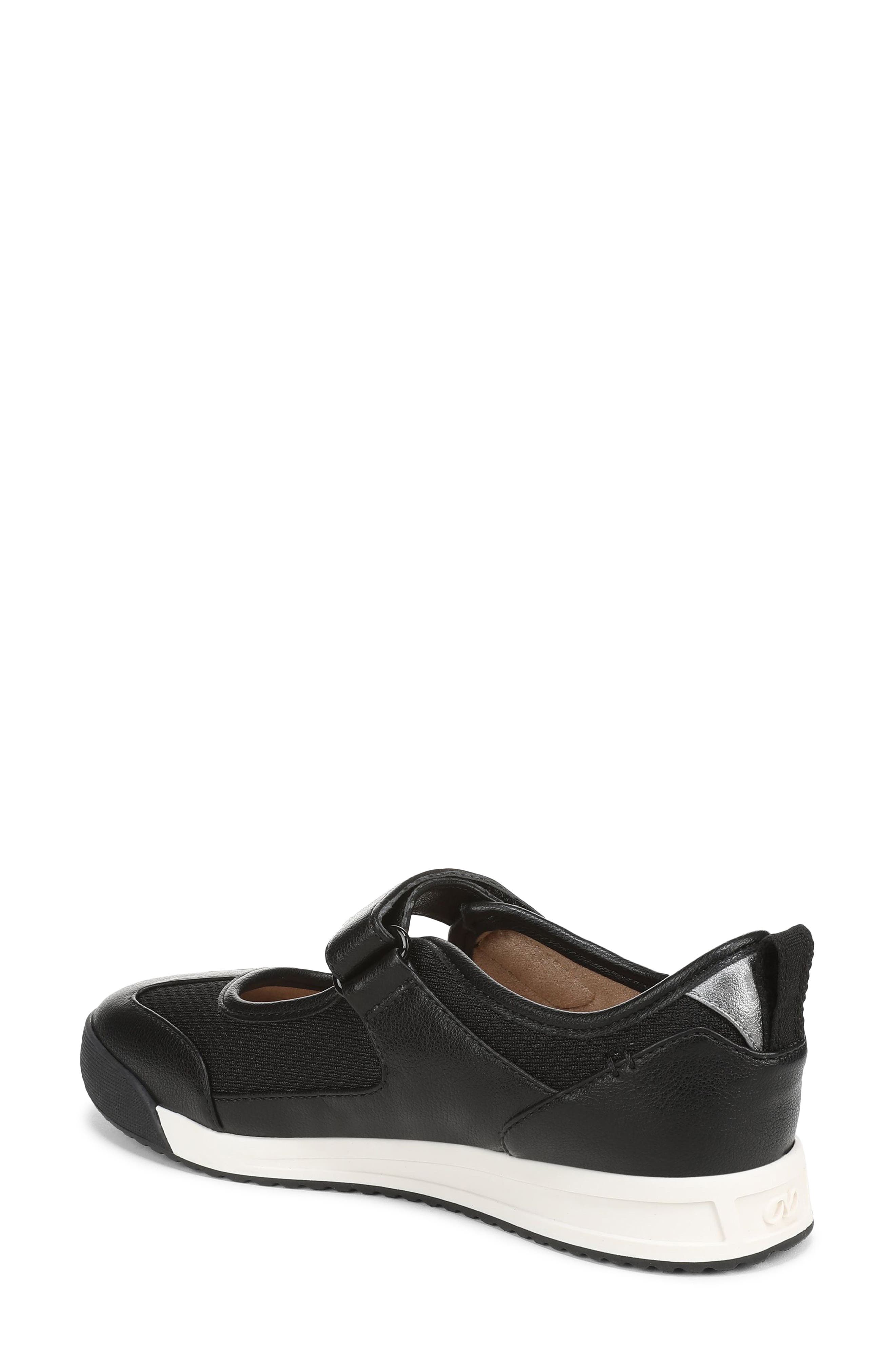 Naturalizer Greta Mary Jane Sneaker, Alternate, color, Black Mesh Faux Leather