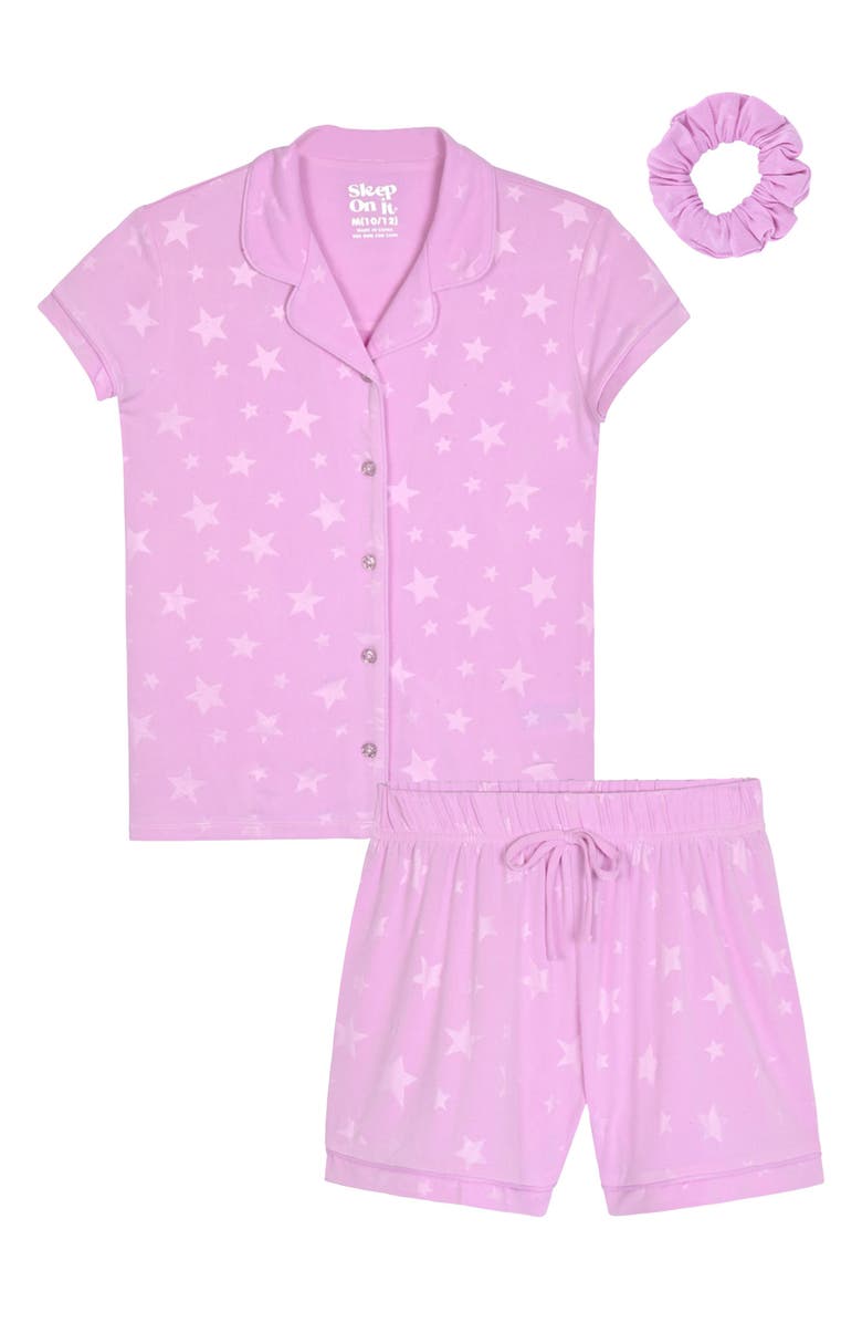 SLEEP ON IT Kids' Print Three-Piece Short Pajamas, Main, color, 