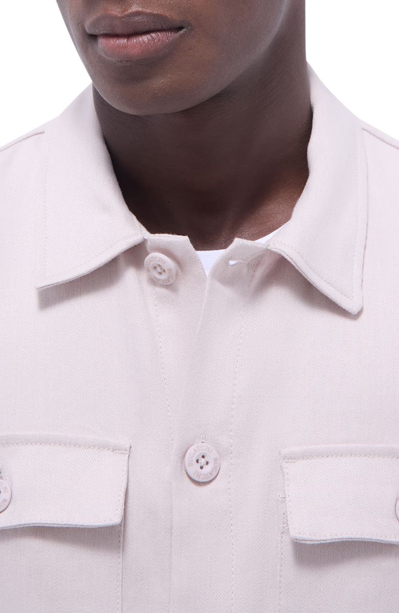 Bugatchi Linen & Cotton Stretch Shirt Jacket, Alternate, color, 