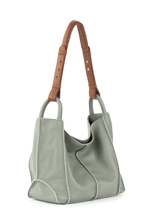 The Sak Los Feliz Medium Tote Leather Bag In Green