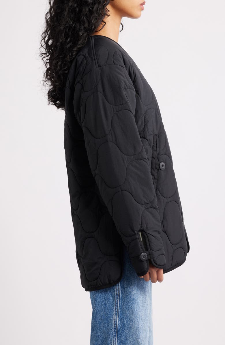 Alpha Industries Reversible ALS/92 Mod Quilted Liner Jacket, Alternate, color, Black