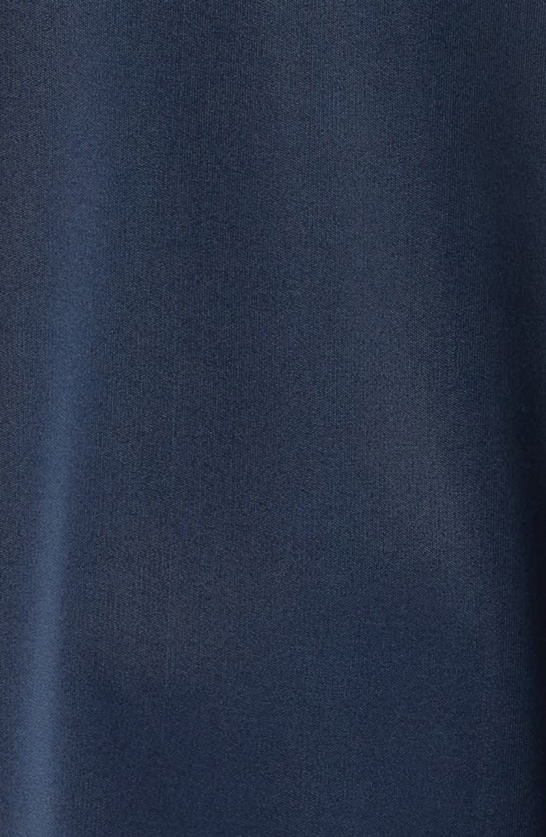 Natori Enchant Lace Trim Satin Pajamas, Alternate, color, Night Blue