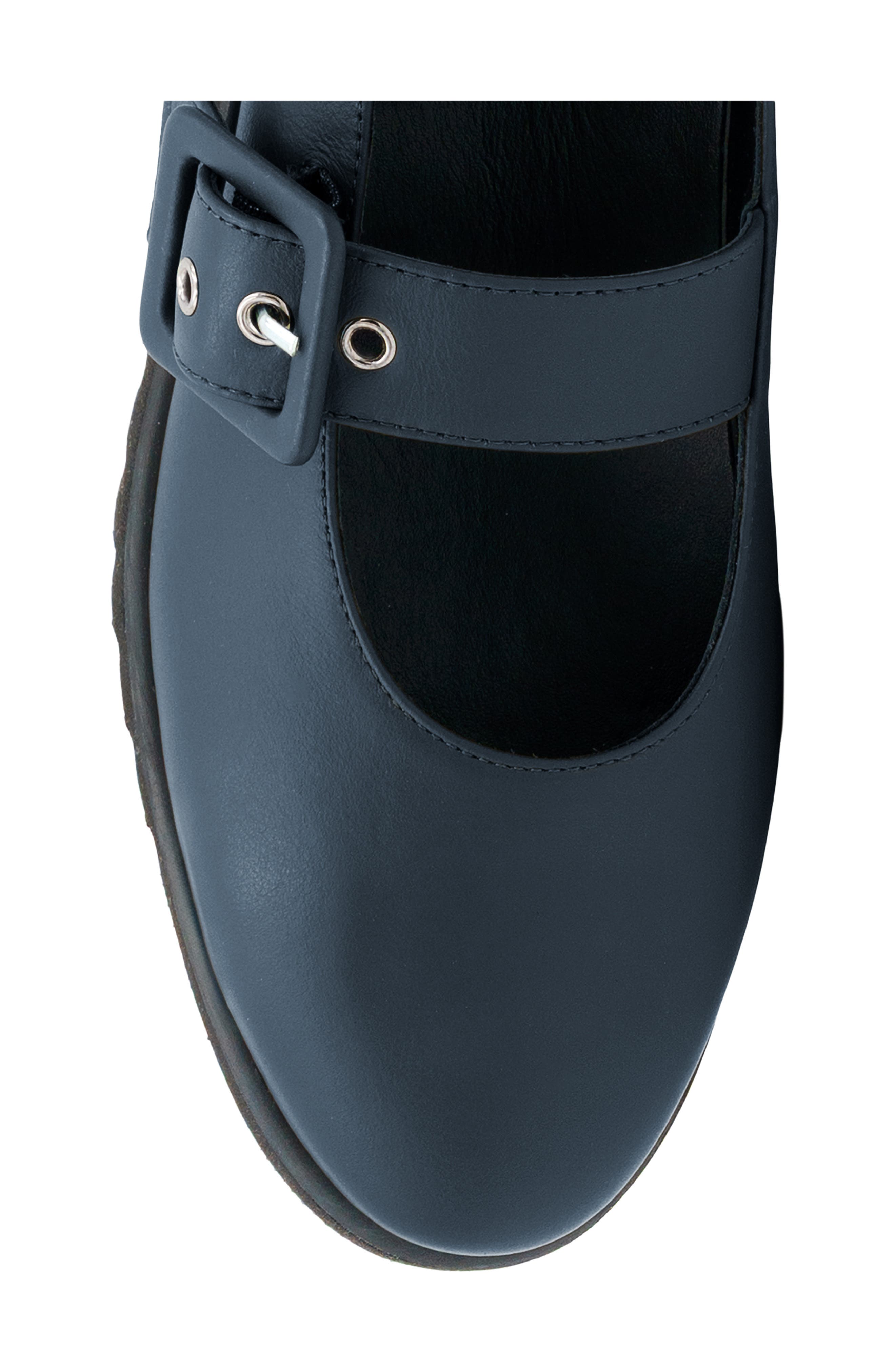 Energia Leather Mary Jane Flat, Alternate, color, NAVY