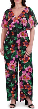 Kensie Floral Print Jumpsuit