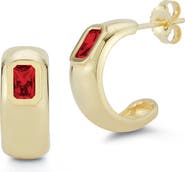 GLAZE JEWELRY Cubic Zirconia Hoop Earrings