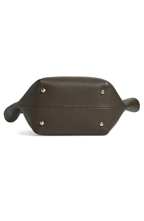 Demellier New York Leather East/west Midi Tote In Green
