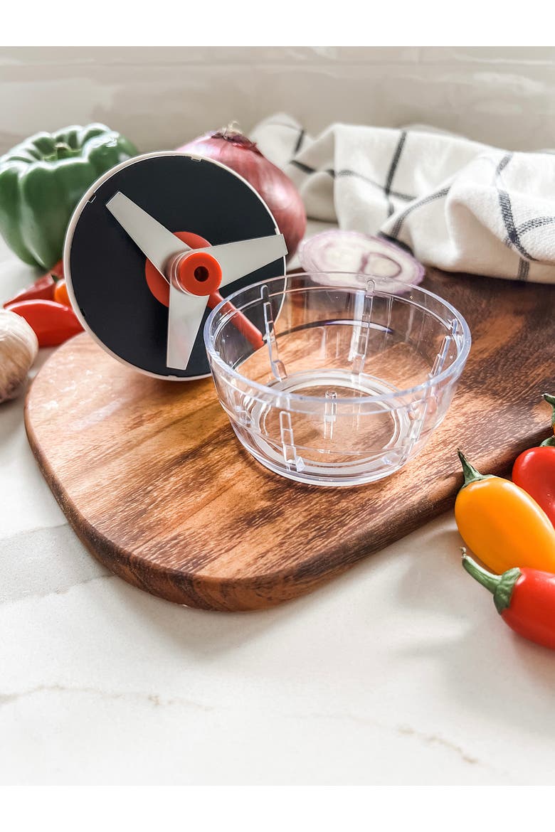 Push Fruit and Vegetable Multi Chopper, 3.4-Inch Diameter, Alternate, color, White