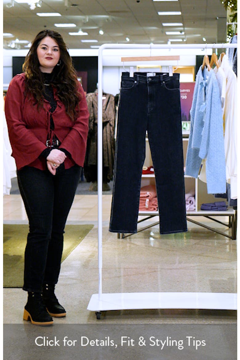Le Sleek High Waist Ankle Straight Leg Jeans video