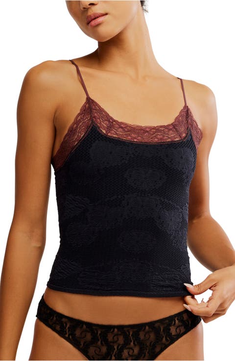 Jules Lace Trim Seamless Crop Camisole