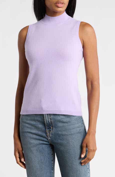 Mock Neck Cashmere Sweater