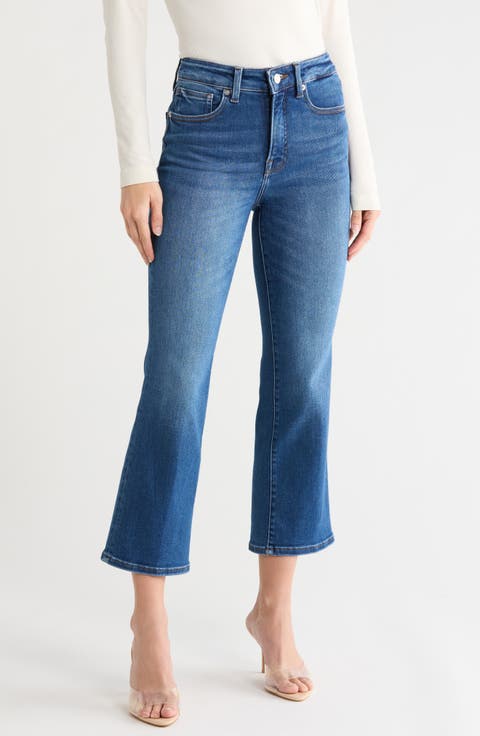 Good Legs Crop Mini Bootcut Jeans