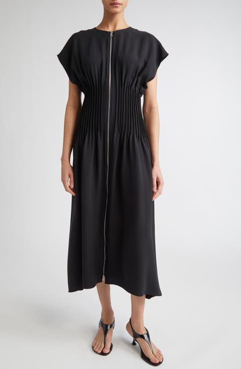 Arlo Pintuck Silk Cady Dress