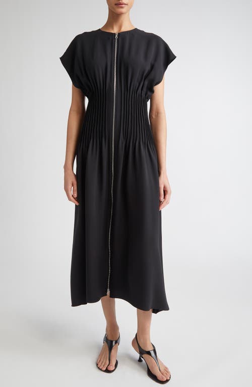FFORME Arlo Pintuck Silk Cady Dress in Black  product