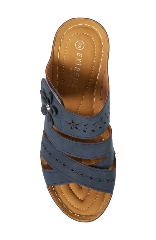 Extreme By Eddie Marc Wedge Slide Sandal