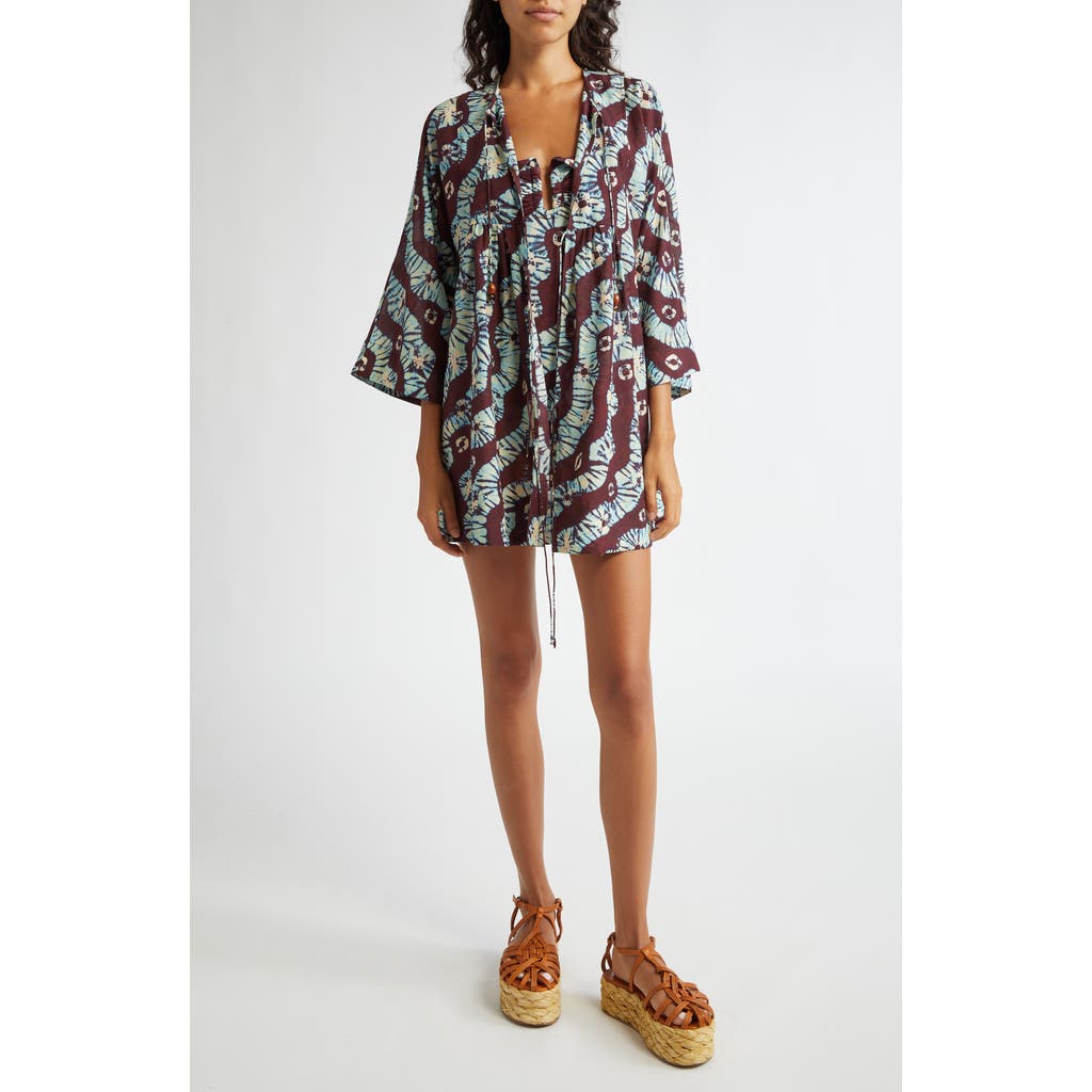Ulla Johnson Rainn Cotton Blend Cover-up Dress In Brown
