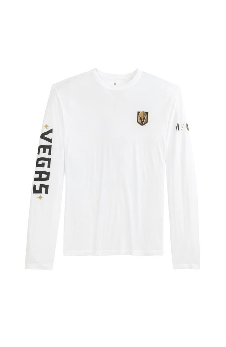 johnnie-O Men's johnnie-O White Vegas Golden Knights Adam Long Sleeve T-Shirt, Alternate, color, White