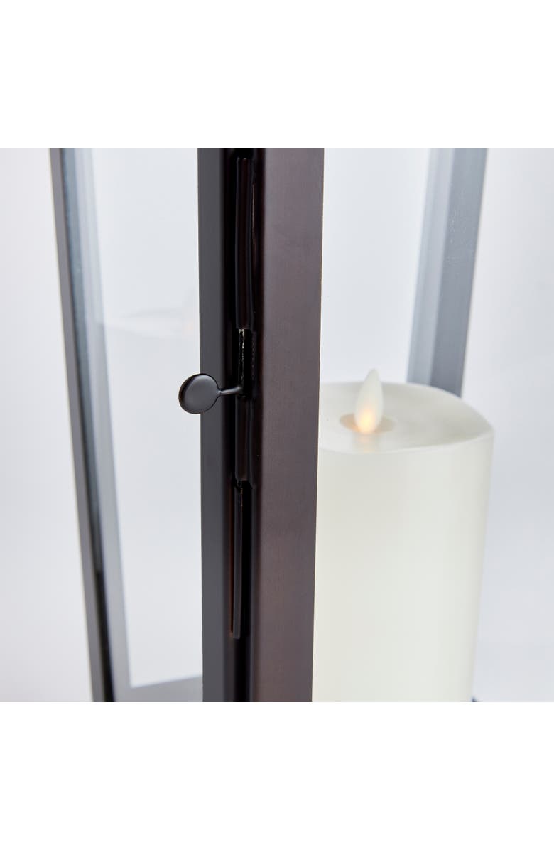 Napa Home & Garden Maurice Outdoor Lantern Candle Holder Medium, Alternate, color, Black