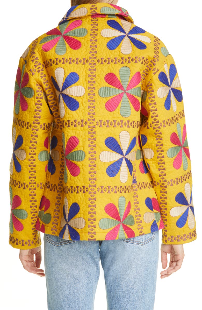 Bode Bengali Tableau Quilted Workwear Jacket, Alternate, color,