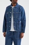 Service Works Pinstripe Organic Cotton Denim Utility Jacket