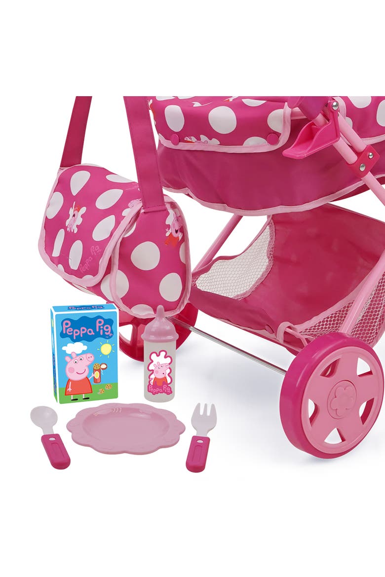 Baby Classic Doll Pram Set Fits Dolls Up To 18", Alternate, color, Pink