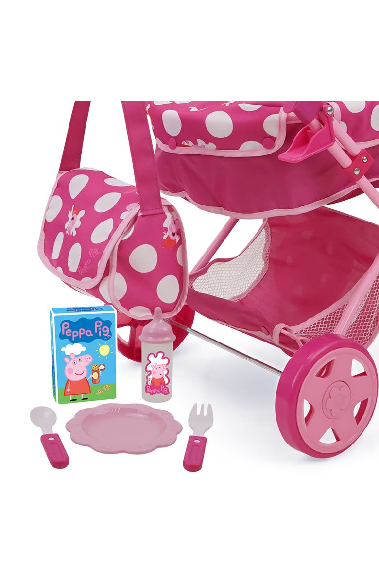 Peppa Pig Baby Classic Doll Pram Set Fits Dolls Up To 18", Alternate, color, Pink