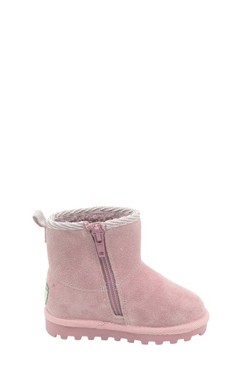 Bearpaw Kids' Suede Faux Fur Lined Boot In Multi
