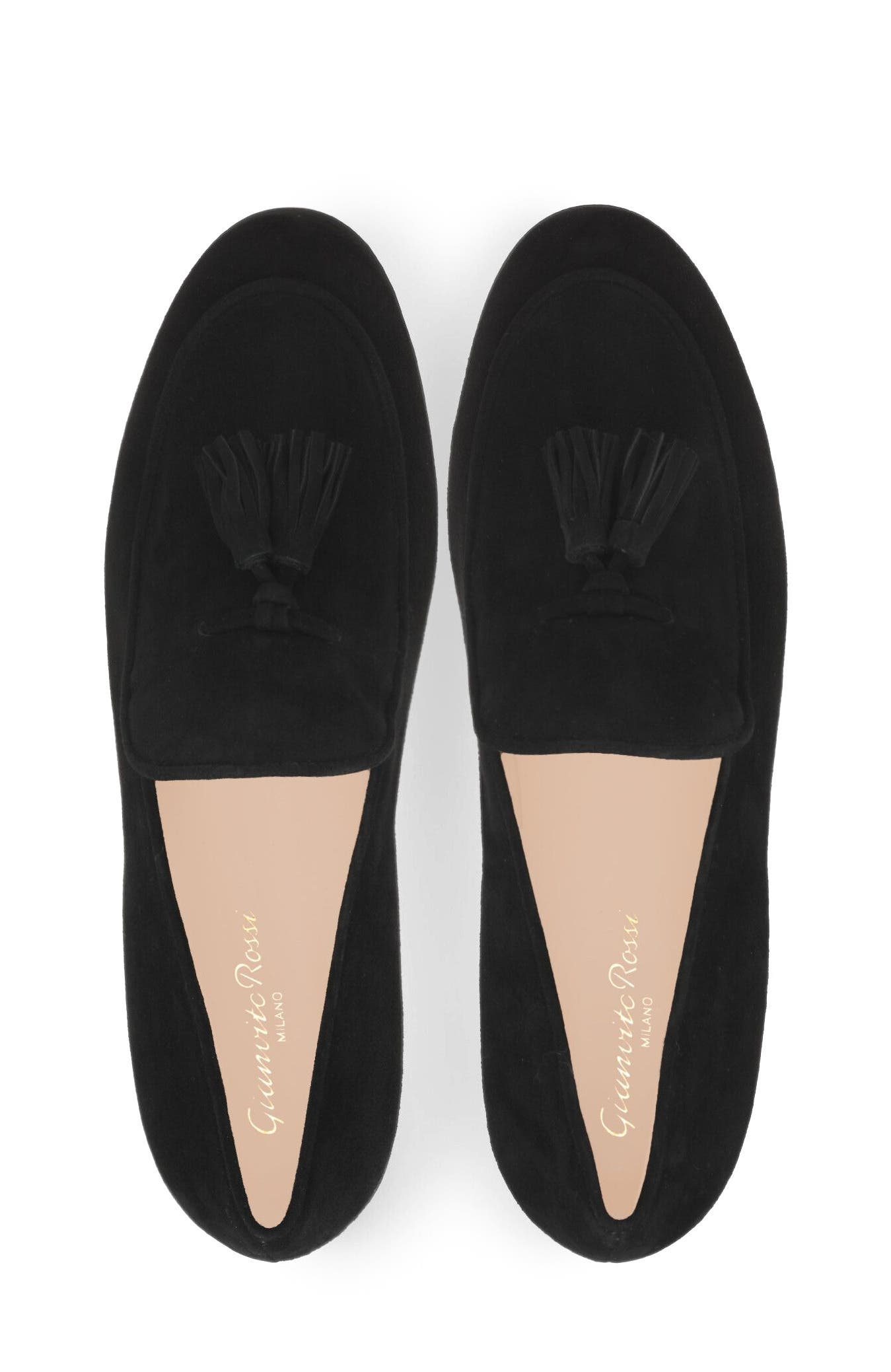 Gianvito Rossi Vittoria Mocassin, Alternate, color, Black Suede