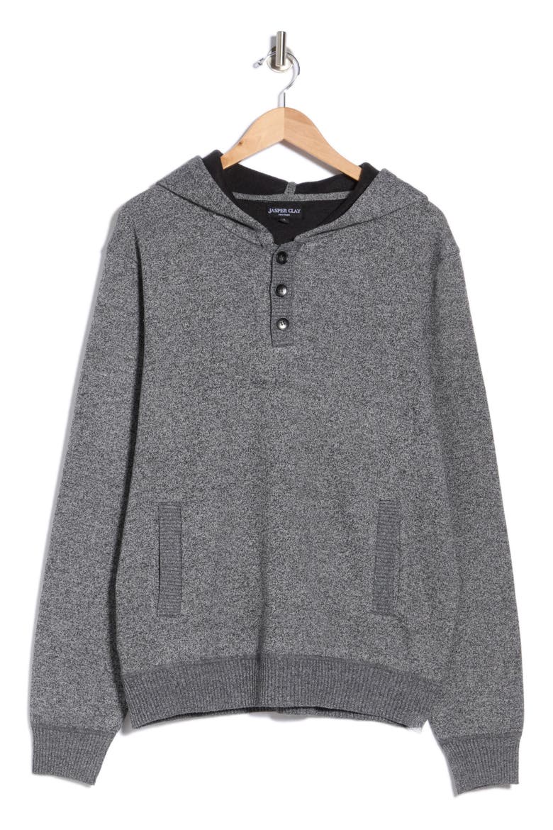 Hooded Sweater, Alternate, color, CHARCOAL