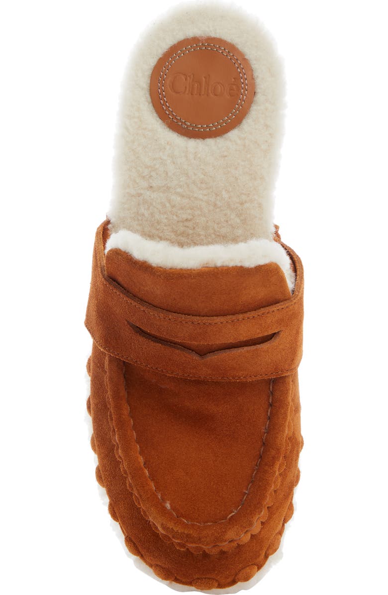 Chloé Joy Clog with Genuine Shearling Lining, Alternate, color,