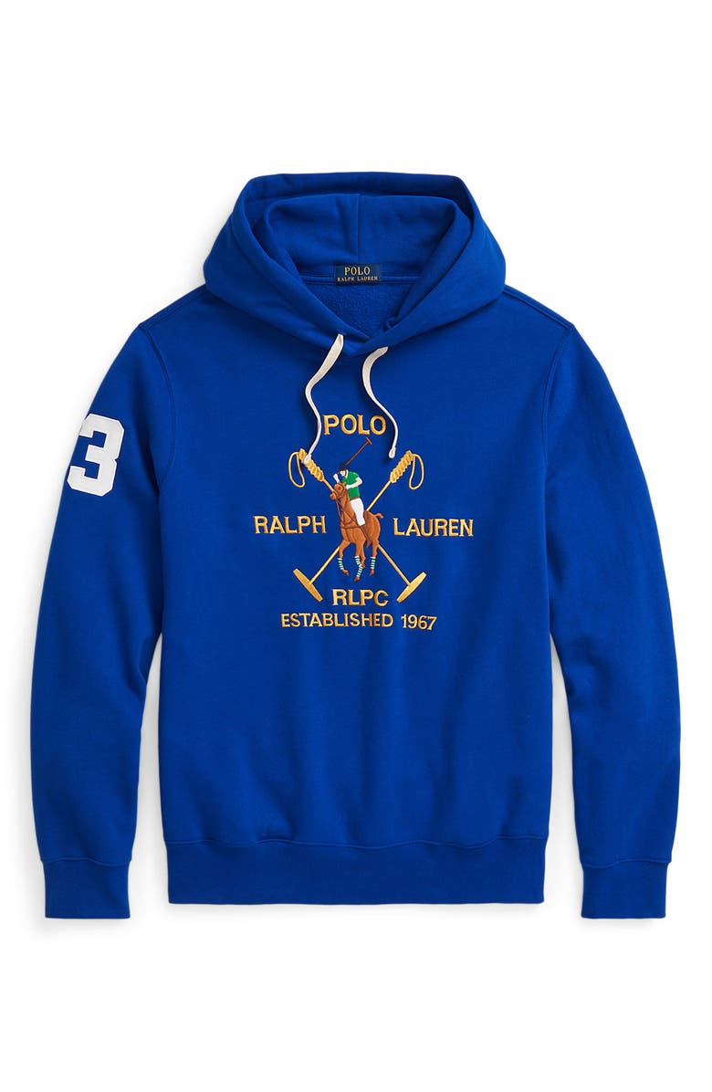 Polo Ralph Lauren Polo Pony Embroidered Fleece Hoodie, Alternate, color, 