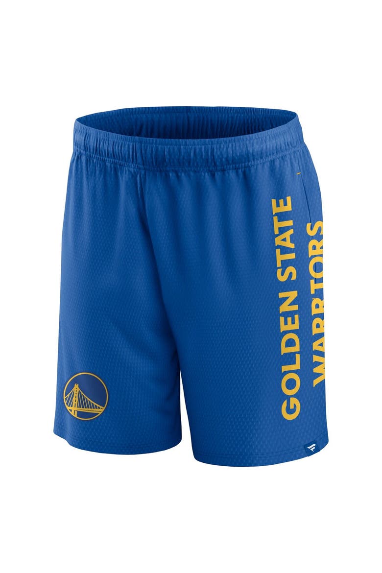 Men's Fanatics Branded Royal Golden State Warriors Post Up Mesh Shorts, Alternate, color, Royal