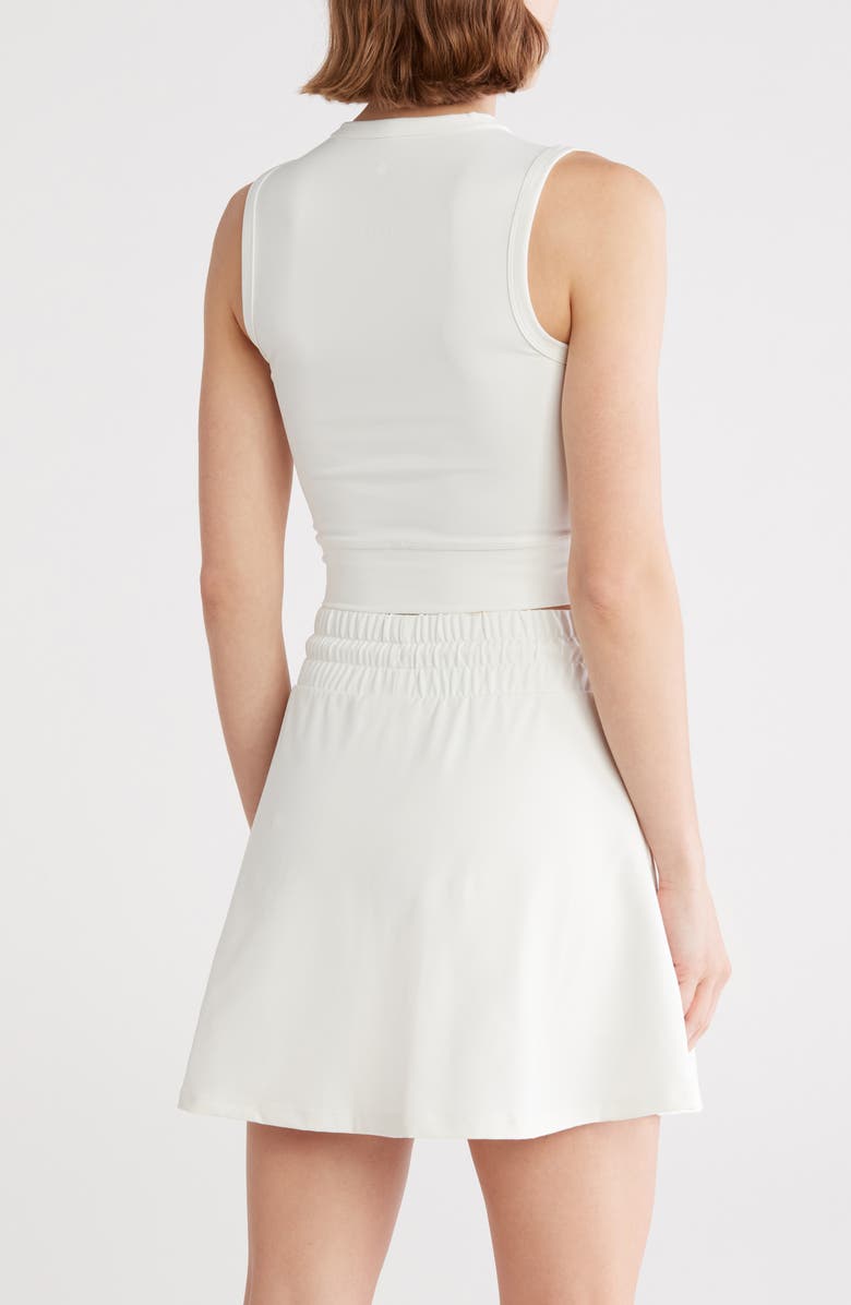 YOGALICIOUS Terry Crop Top, Alternate, color, Cloud Dancer